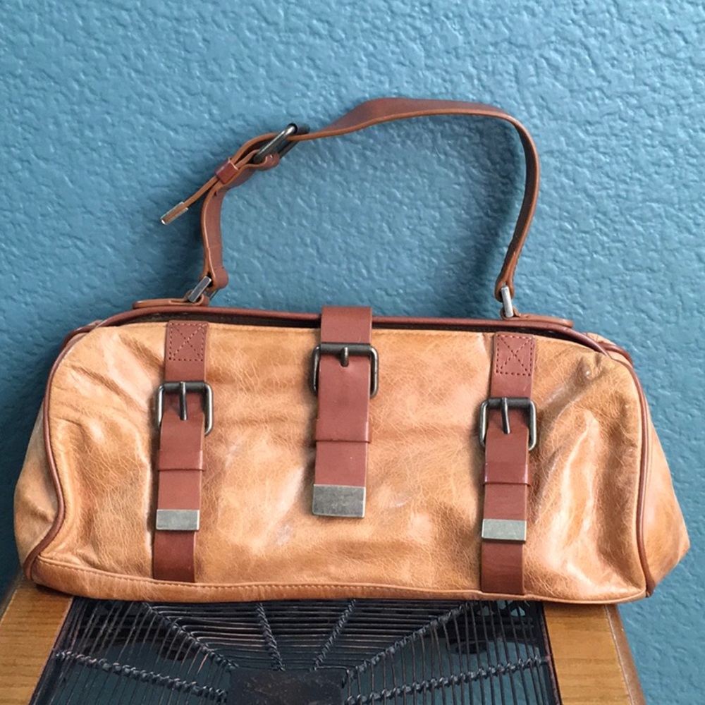 Cynthia Rowley Womens Handbag Purse, Brown Leather